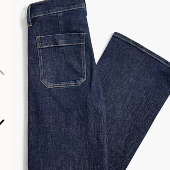 J Crew Slim wide-leg sailor jean in all-day stretch - NWT Size 28 - Picture 4 of 6